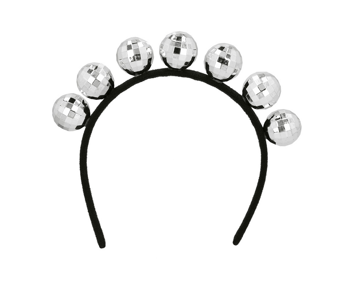 Set Disco (diadem, party glasses, necklace, ring and earrings)